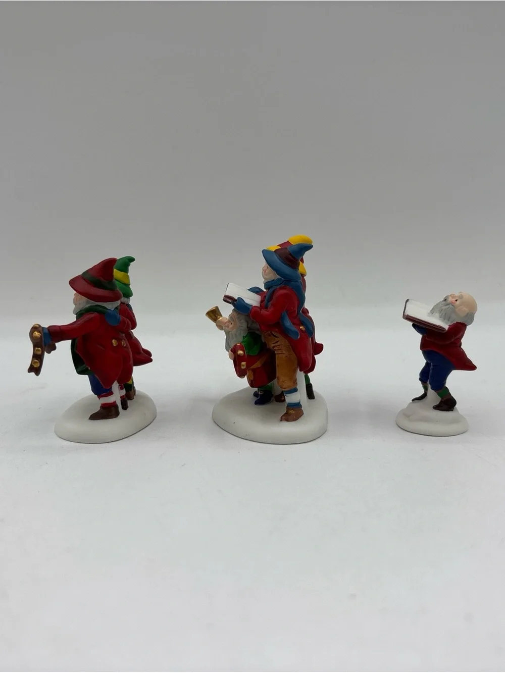 Dept 56 1994 Vintage Heritage Village Sing A Song For Santa Set Of 3 5631-6 EUC